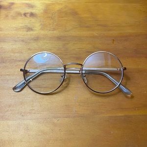Gold Round Eyeglasses